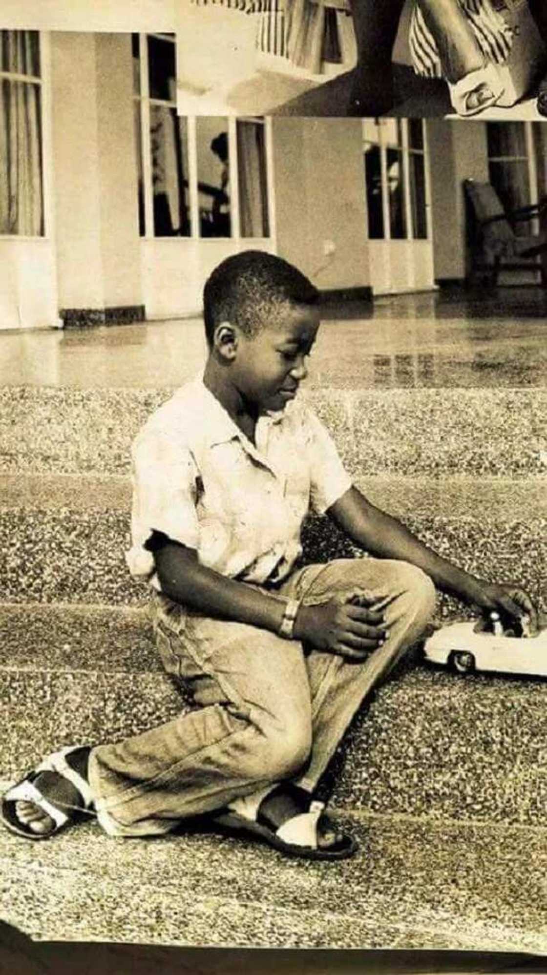 Childhood photos of Akufo-Addo with his family members Childhood photos of Akufo-Addo with his family members