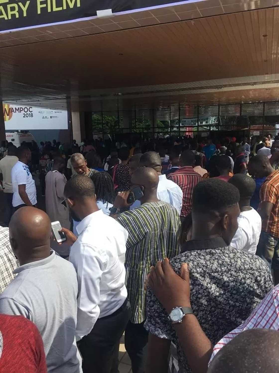 Hundreds left stranded as Conference Center fills up for Anas video premiere