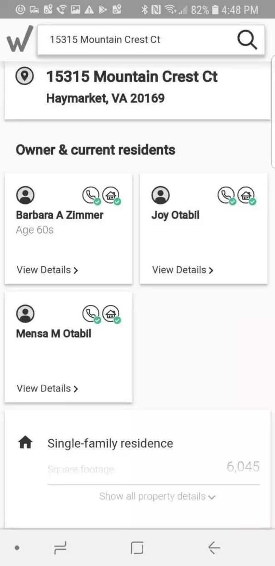 A photo showing details of residency A photo showing details of residency