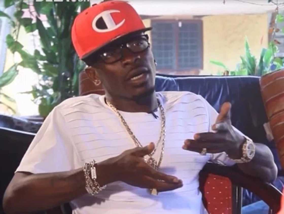 Shatta Wale seated in a chair Shatta Wale seated in a chair