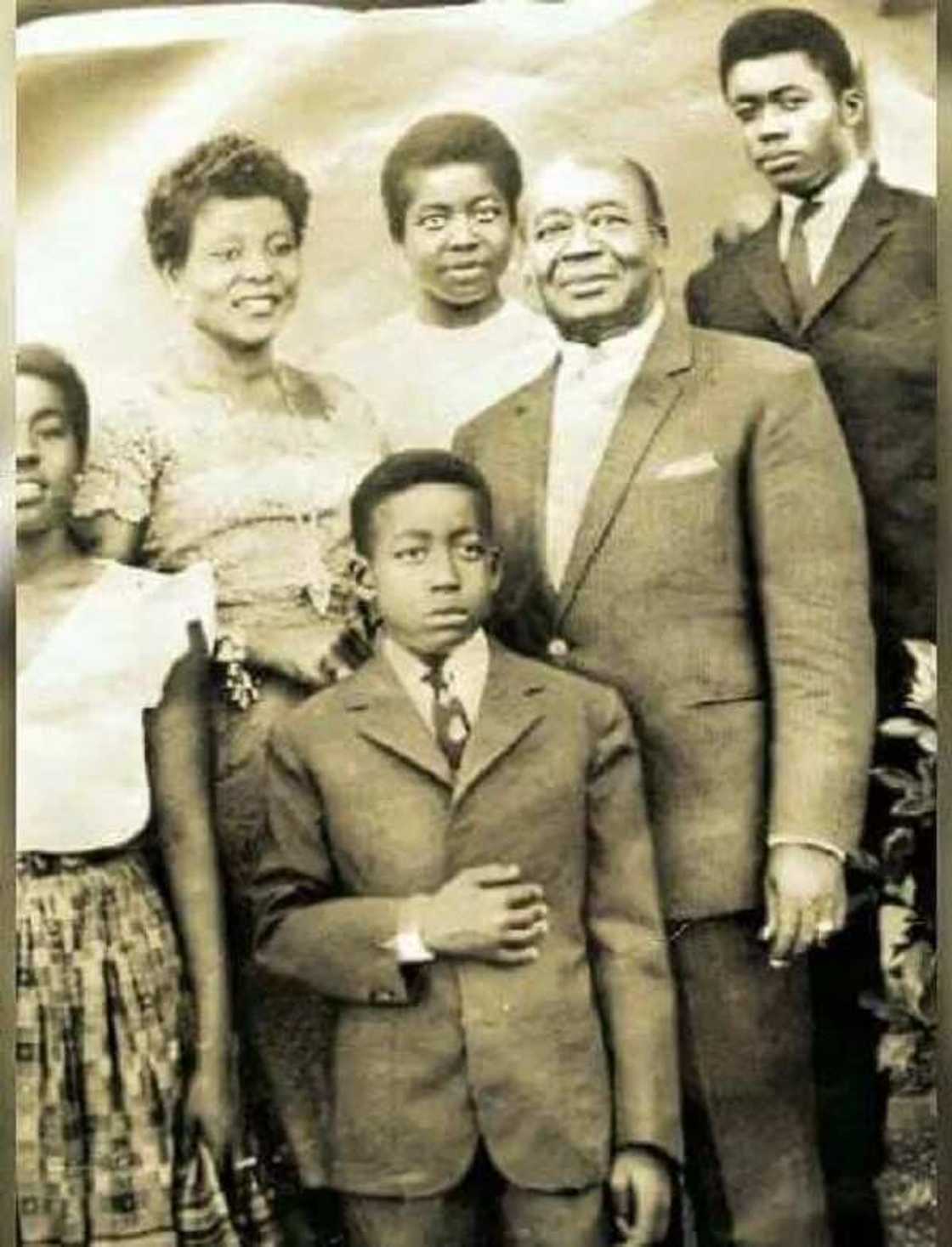 Childhood photos of Akufo-Addo with his family members Childhood photos of Akufo-Addo with his family members