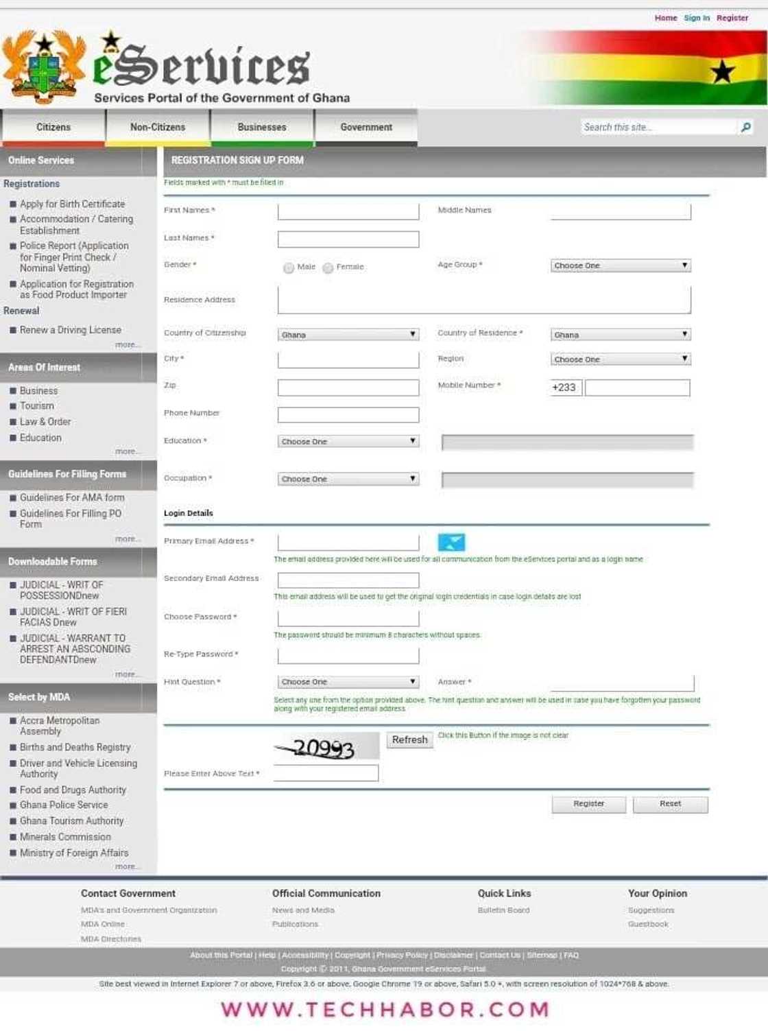 Download and fill Ghana biometric passport application form Download and fill Ghana biometric passport application form