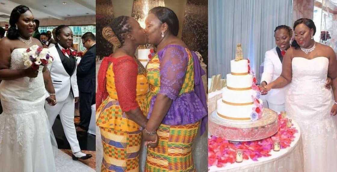 YEN.com.gh has more photos of the lesbian Ghanaian couple who wedded in Holland