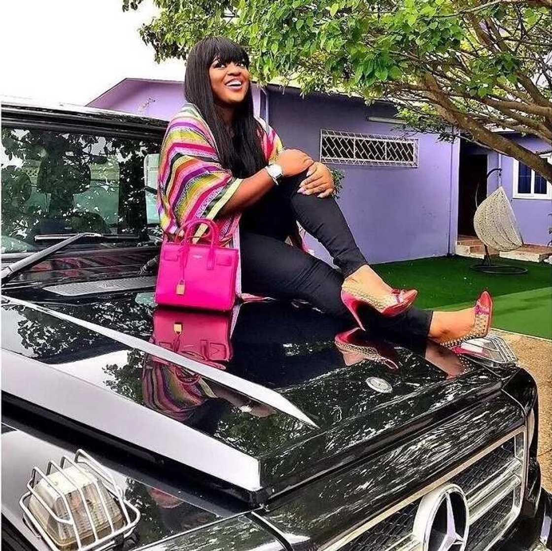 Here are photos of Jackie Appiah's cars, house