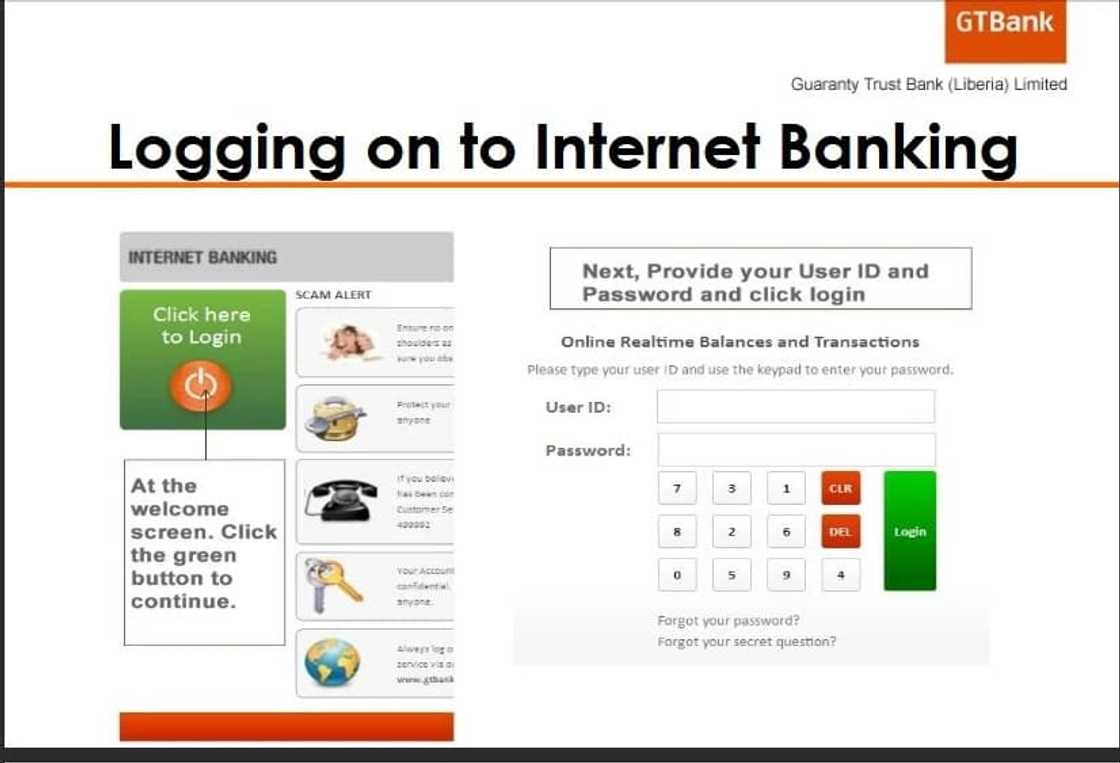 GTBank Ghana Internet Bankings