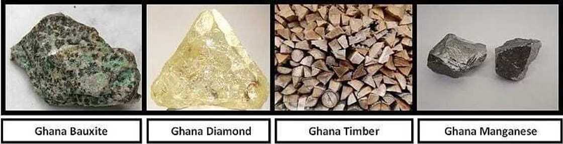 Major natural resources in Ghana and their locations