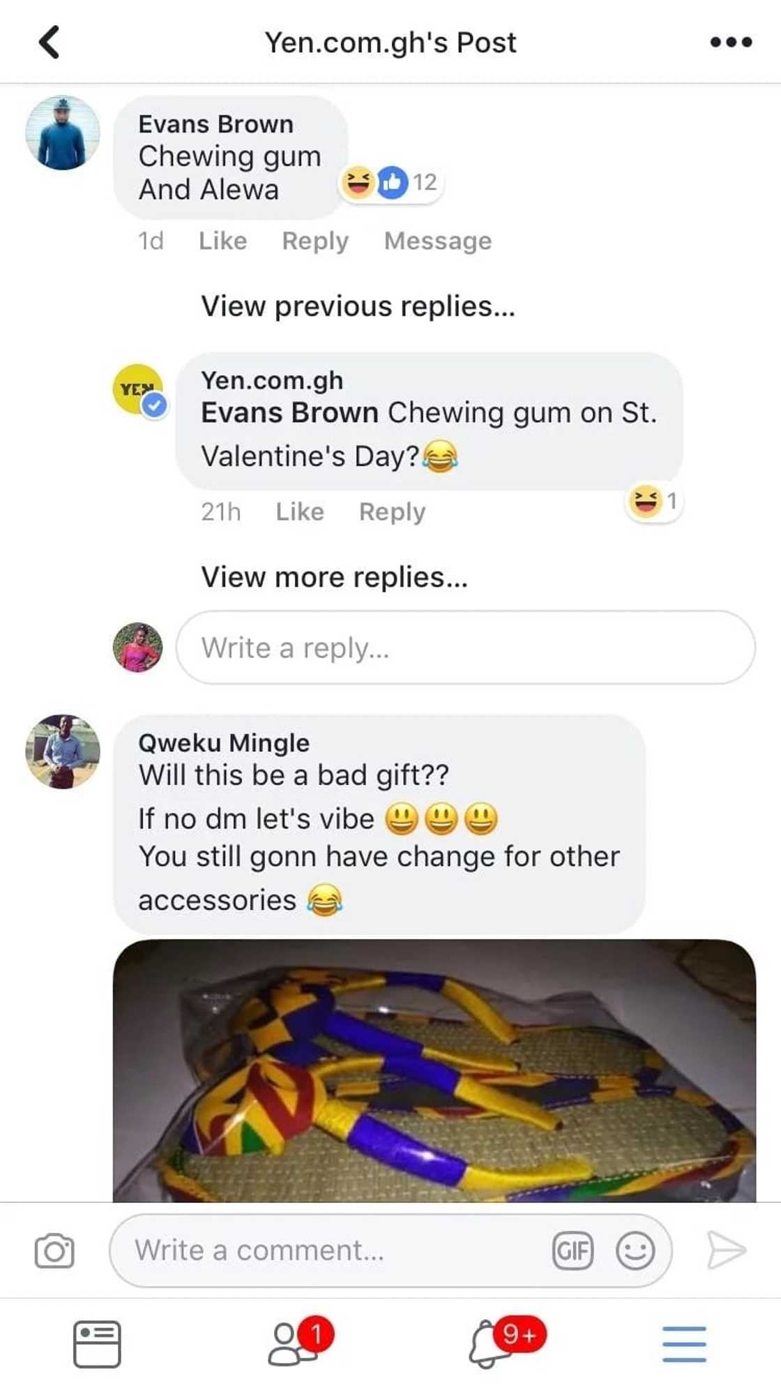 YEN readers share their views on what they can buy for their lovers on Valentine’s Day with GHC50