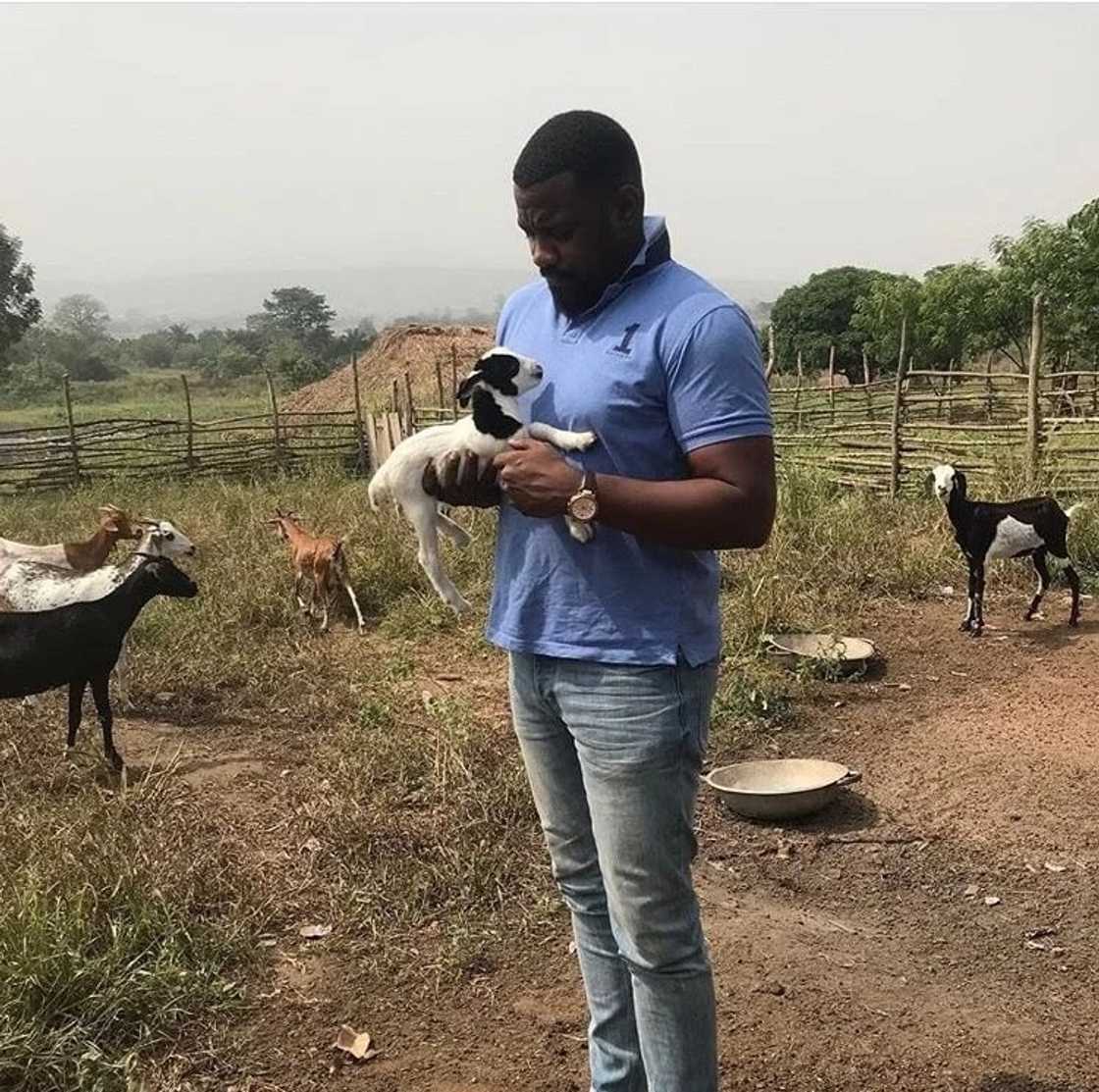 John Dumelo at his farm John Dumelo at his farm