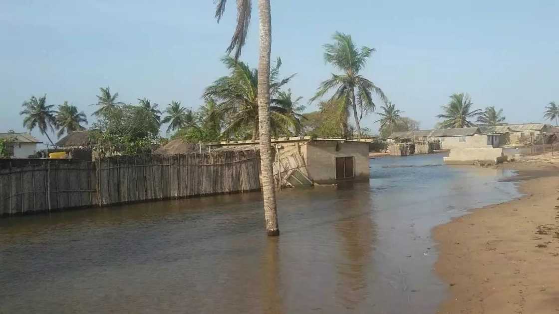 Wild sea waves swallow homes in Volta Region