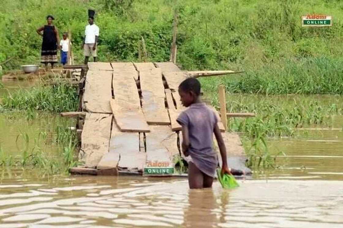 Pupils at Tapa Abotoase in the Volta Region swim to cross river to school Pupils at Tapa Abotoase in the Volta Region swim to cross river to school