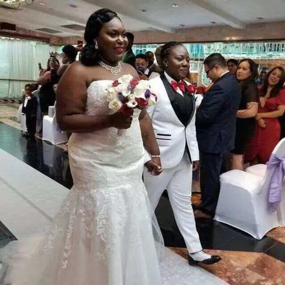 YEN.com.gh has more photos of the lesbian Ghanaian couple who wedded in Holland