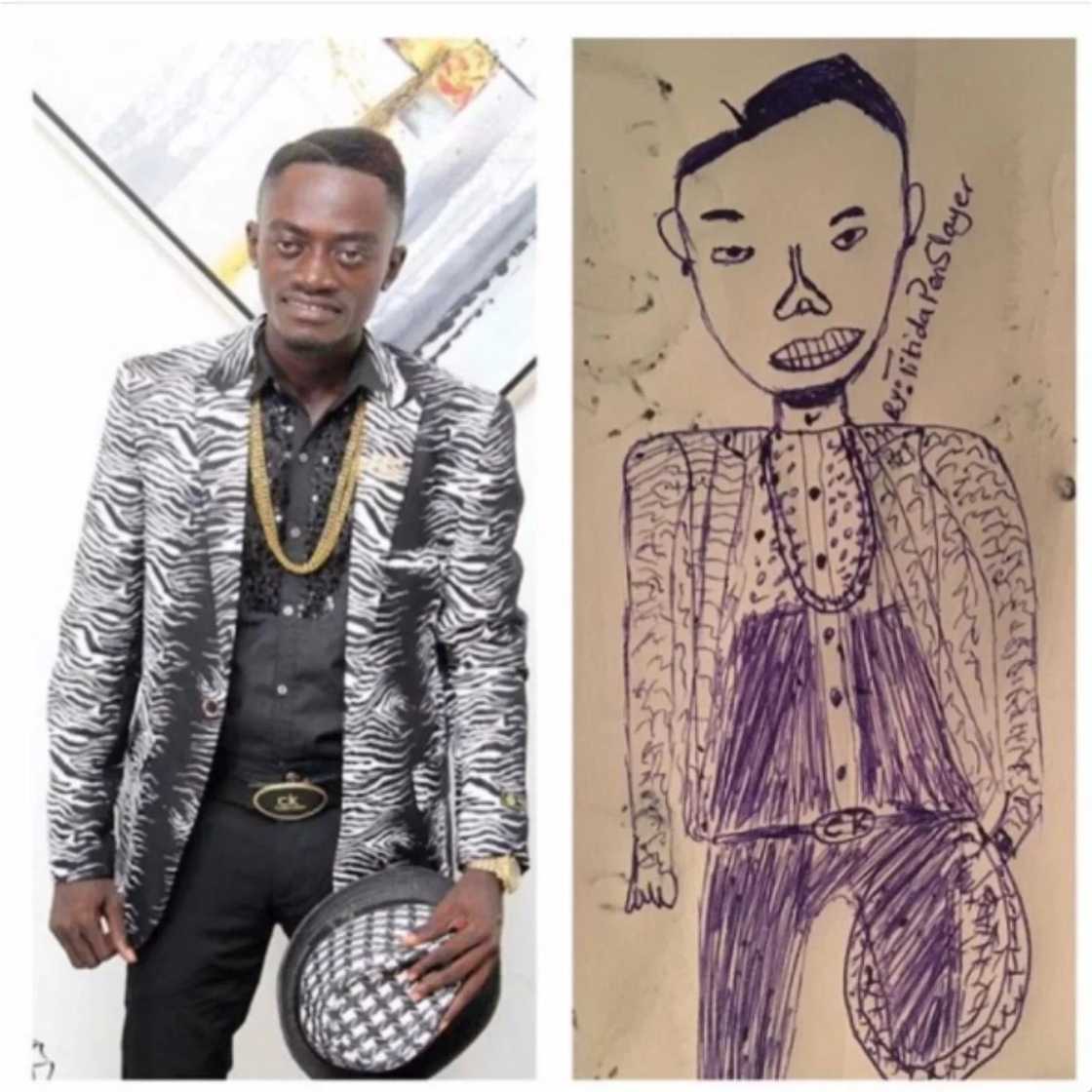 Pen artist draws hilarious pictures of celebrities on paper Pen artist draws hilarious pictures of celebrities on paper