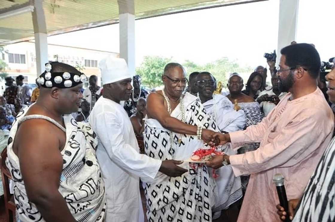 Ga traditional leaders greet Ghanaian MP