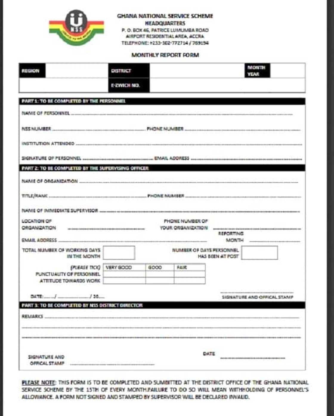 Current Ghana national service allowance and salary 2018 Current Ghana national service allowance and salary 2018