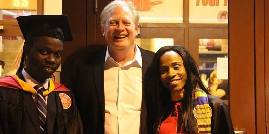 Ernest Aboagye Forson at the graduation from Illinois State University Ernest Aboagye Forson at the graduation from Illinois State University