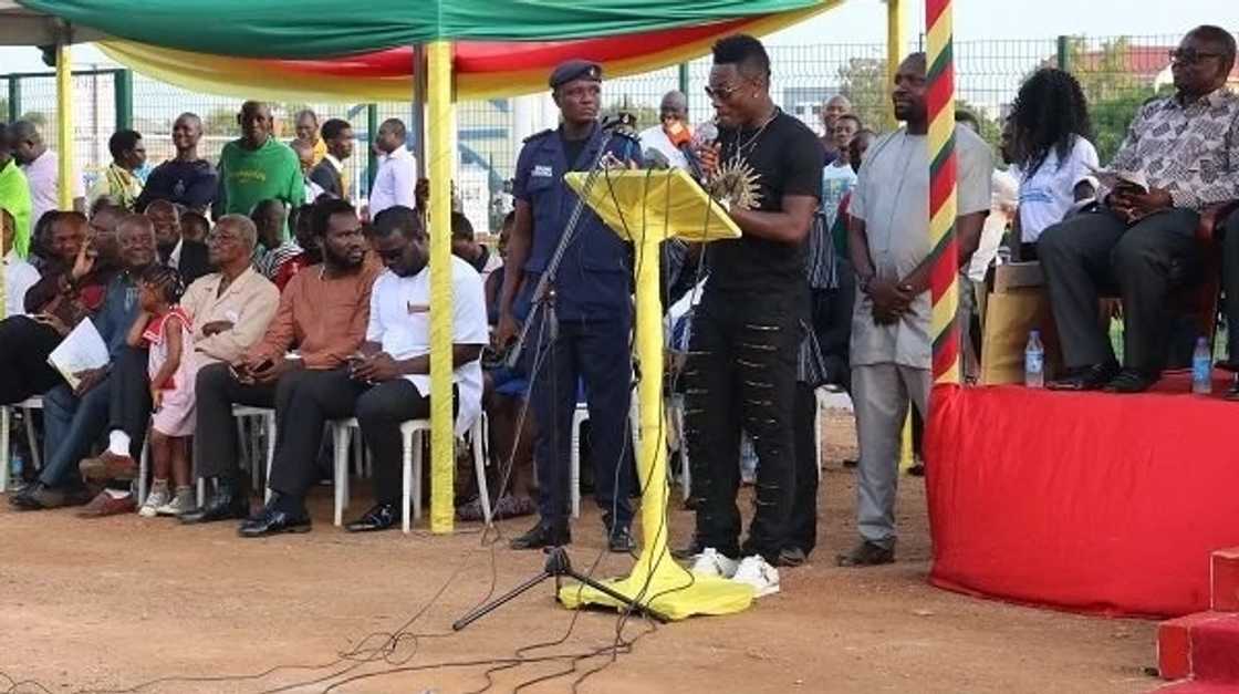 Asamoah Gyan commissions mega sports complex for alma mater Accra Academy Asamoah Gyan commissions mega sports complex for alma mater Accra Academy