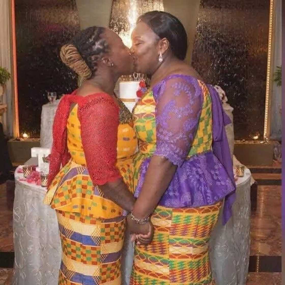 YEN.com.gh has more photos of the lesbian Ghanaian couple who wedded in Holland