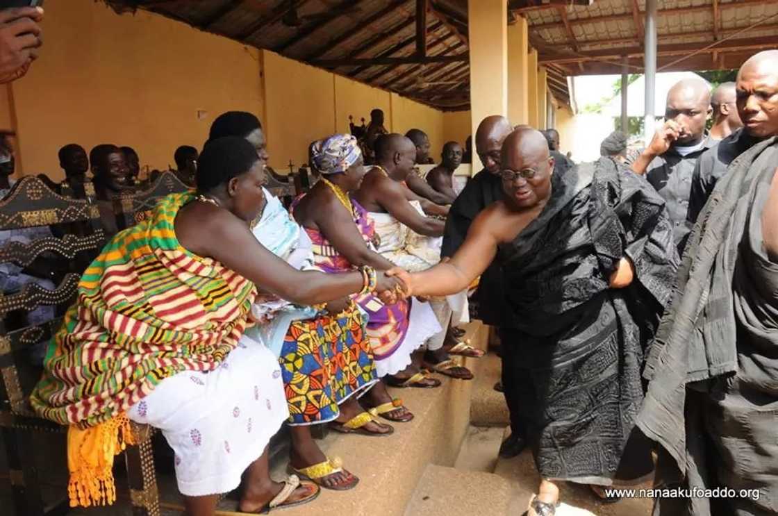 Akufo-Addo attends funeral of late Odeneho Gyapong Ababio II