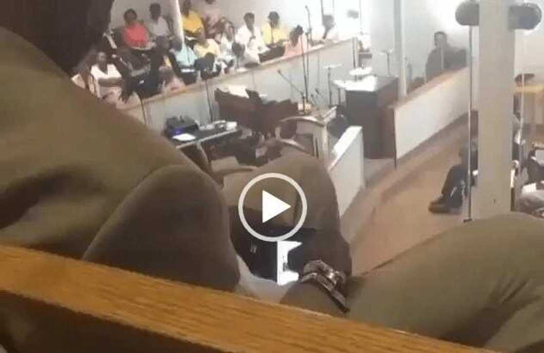 Man caught watching porn during church service