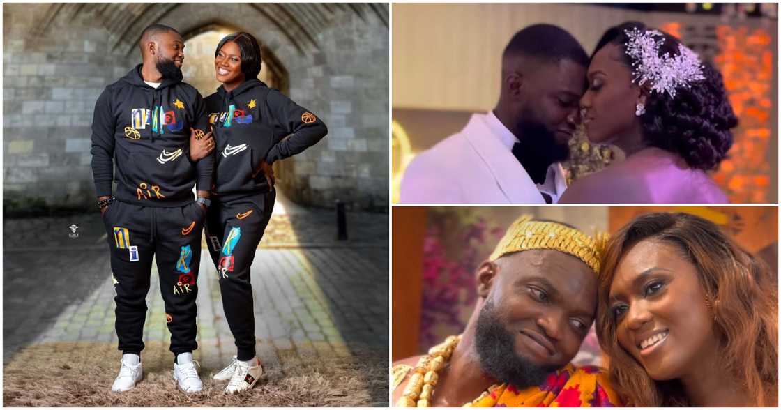 Ghanaian Bride Stuns In 3 Expensive Corseted Kente Gowns And Customized White Gown That Cost GH₵ 121,954 Ghanaian Bride Stuns In 3 Expensive Corseted Kente Gowns And Customized White Gown That Cost GH₵ 121,954