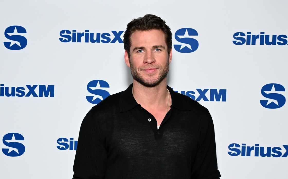 Liam Hemsworth visits SiriusXM Studios in New York City.