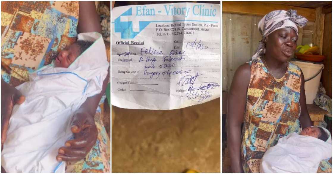 Photo of Felicia Osei the newborn mother and her baby Photo of Felicia Osei the newborn mother and her baby