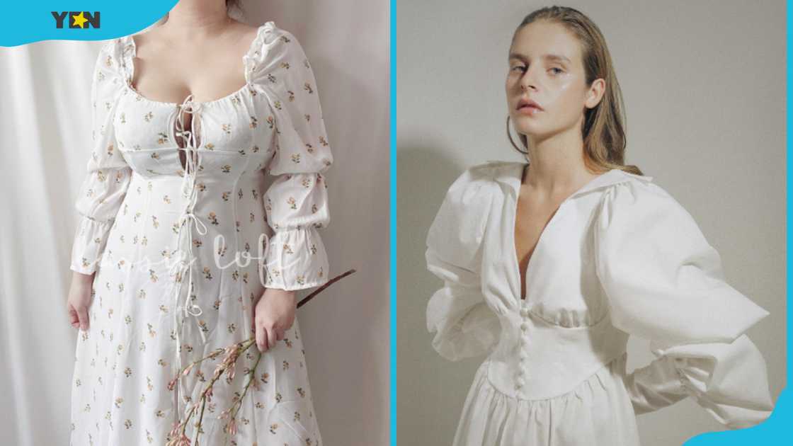 Example of dresses with Marie sleeves Example of dresses with Marie sleeves