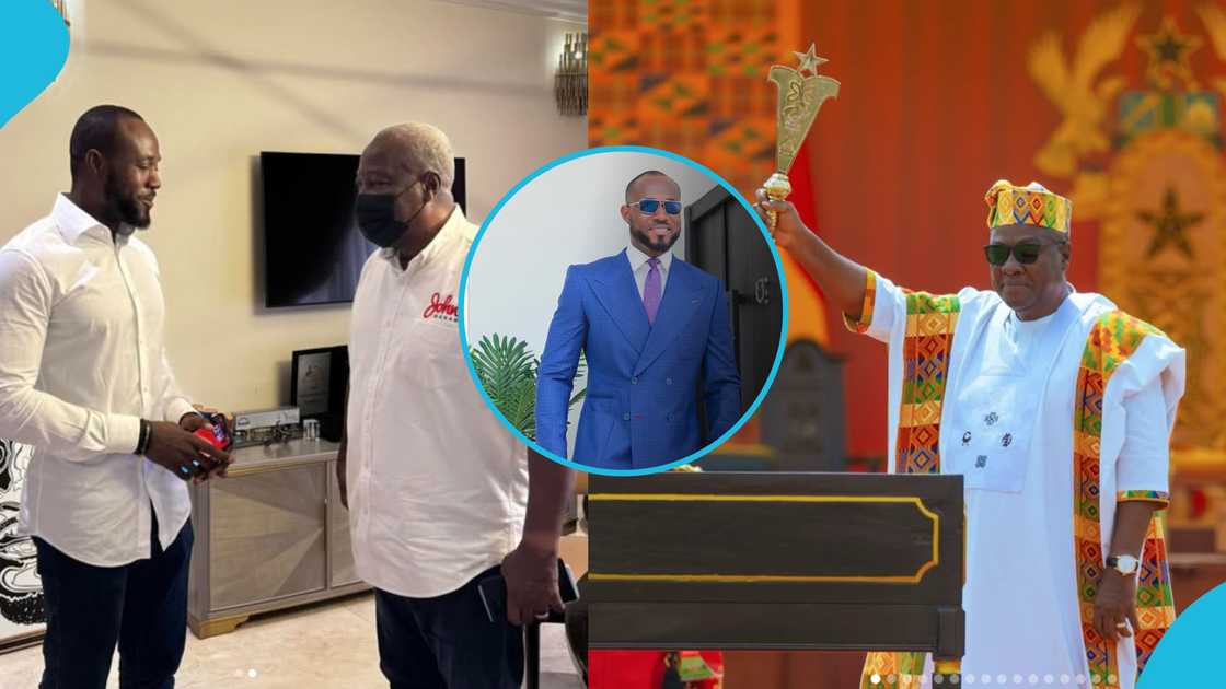 Mathew Agambire, Bondaana, President John Mahama, Inauguration Outfit, Adinkra Symbols, Ghana Elections, Ghana Politics Mathew Agambire, Bondaana, President John Mahama, Inauguration Outfit, Adinkra Symbols, Ghana Elections, Ghana Politics