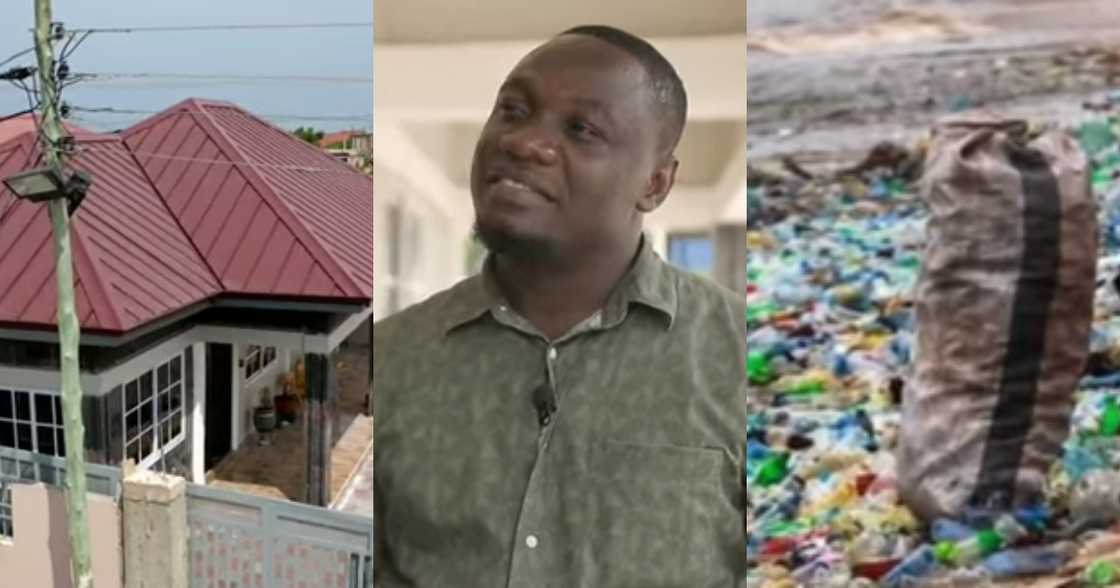 Nelson Boateng: Ghanaian innovator builds house from plastic waste Nelson Boateng: Ghanaian innovator builds house from plastic waste
