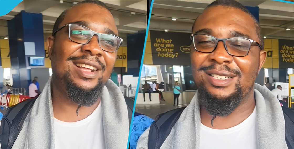 Wife celebrates Nigerian husband after travelling with his Ghanaian passport