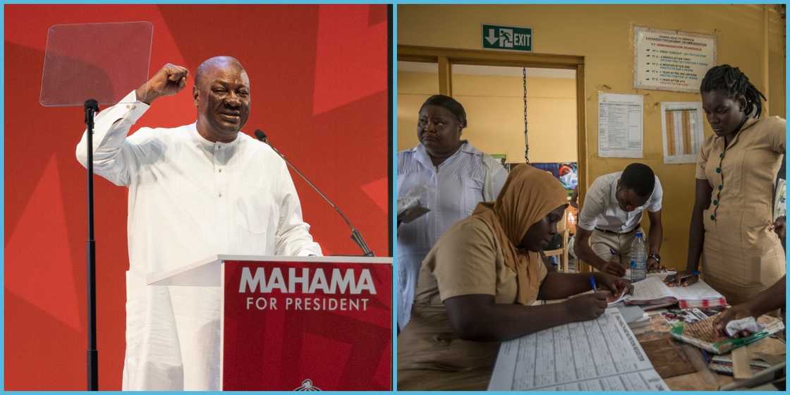 John Mahama promises free healthcare if elected in December 2024. NDC, NPP, 2024 general elections John Mahama promises free healthcare if elected in December 2024. NDC, NPP, 2024 general elections
