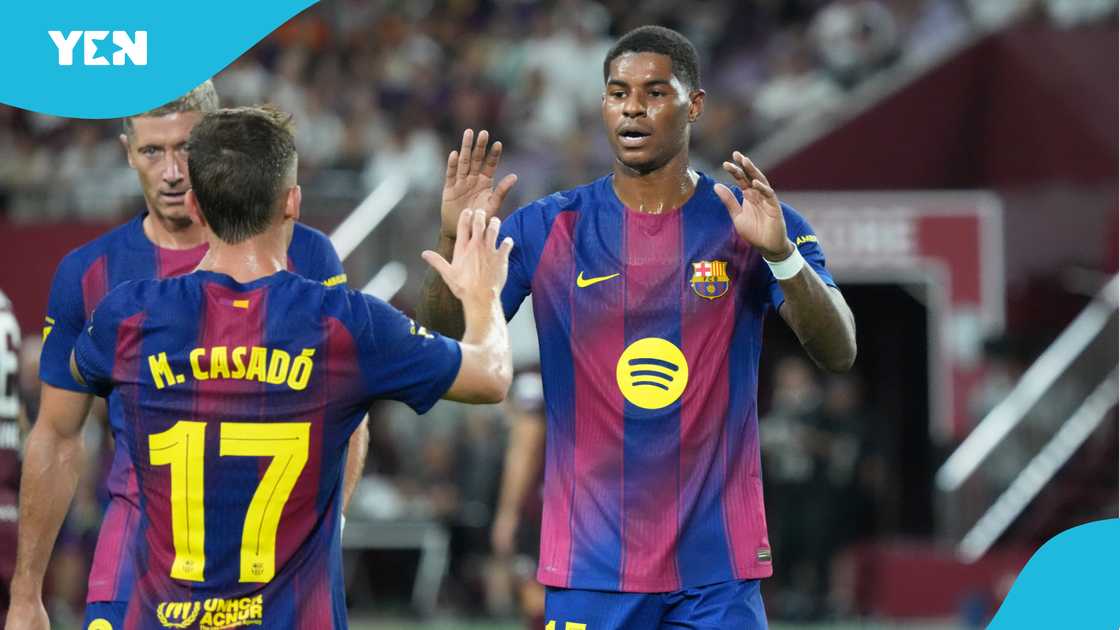 Marcus Rashford, FC Barcelona, Vissel Kobe, Japan, La Liga Marcus Rashford, FC Barcelona, Vissel Kobe, Japan, La Liga