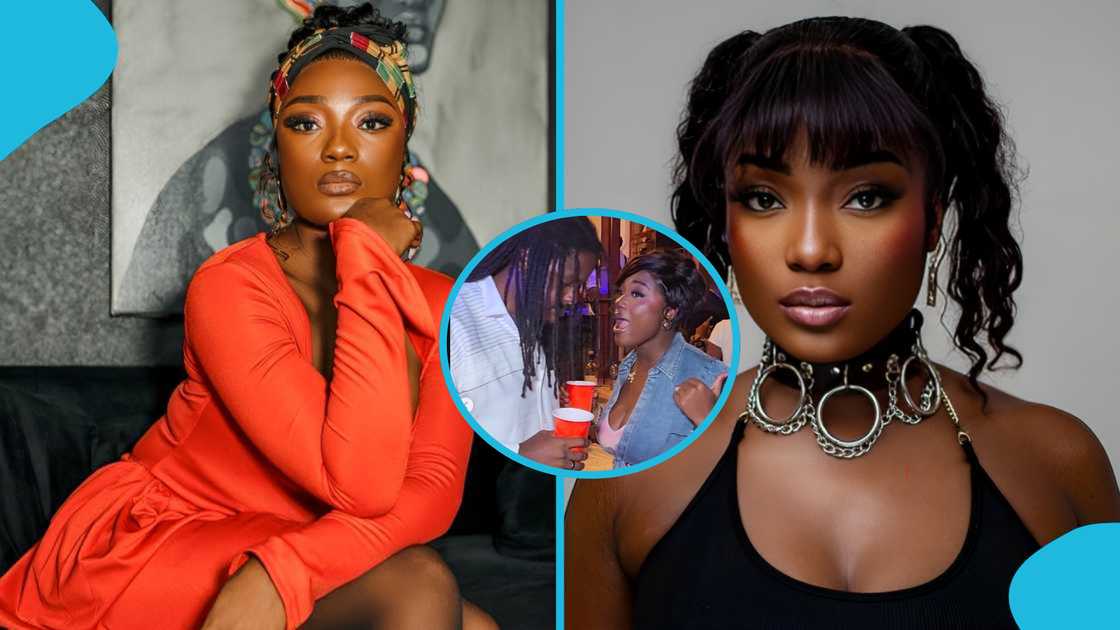 Efya Nokturnal, Tomi Thomas, King Promise birthday, Ghanaian singer, celebrity couple, public appearance Efya Nokturnal, Tomi Thomas, King Promise birthday, Ghanaian singer, celebrity couple, public appearance