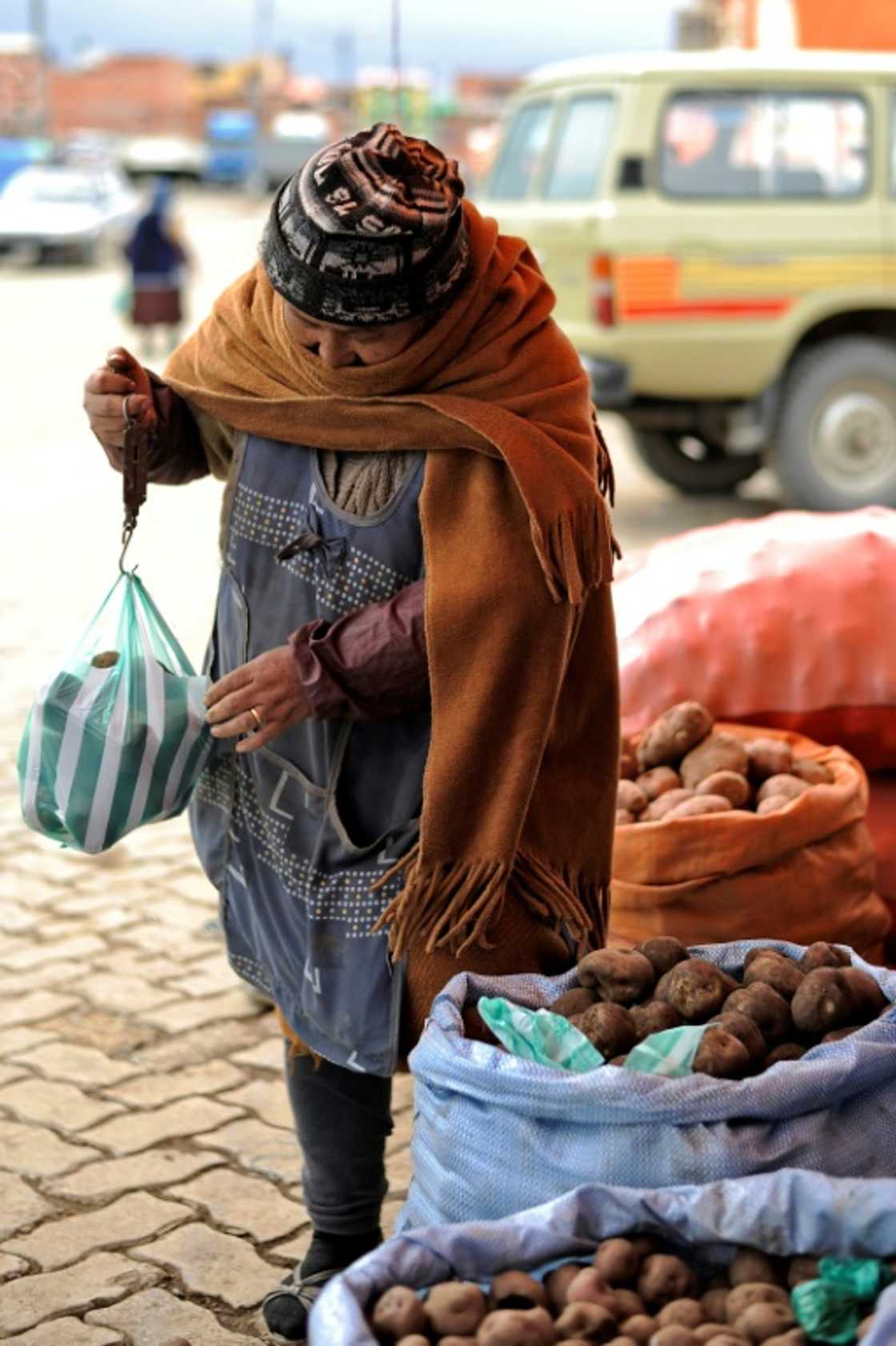 Potatoes are a staple in Bolivia Potatoes are a staple in Bolivia