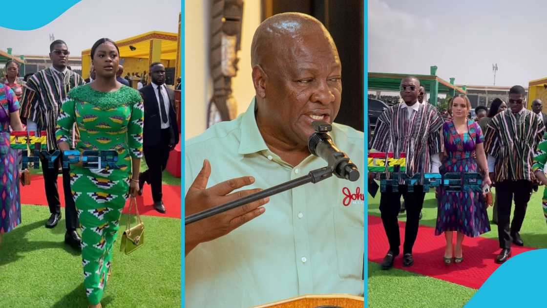 John Mahama, Farida Mahama, Shahid Mahama, Jane Naana Opoku Agyemang, Mahama's children, Ghana, Inauguration ceremony