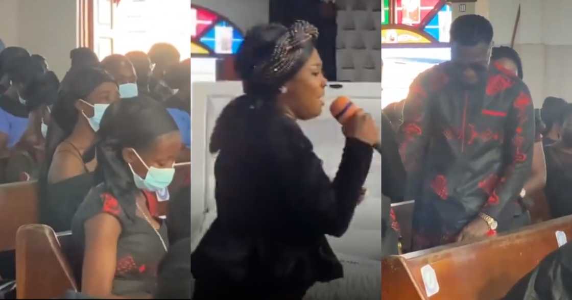 Reggie Zippy breaks down in tears at pre-burial service of late mother Reggie Zippy breaks down in tears at pre-burial service of late mother