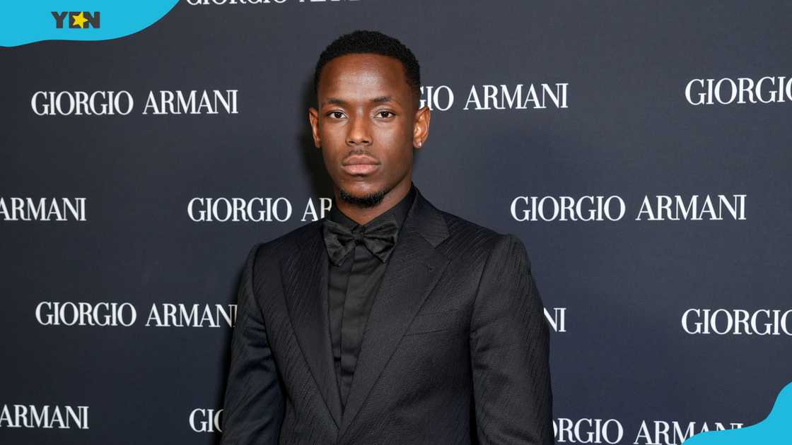 Micheal Ward at the Giorgio Armani RTW Spring 2025 fashion show in New York. Micheal Ward at the Giorgio Armani RTW Spring 2025 fashion show in New York.