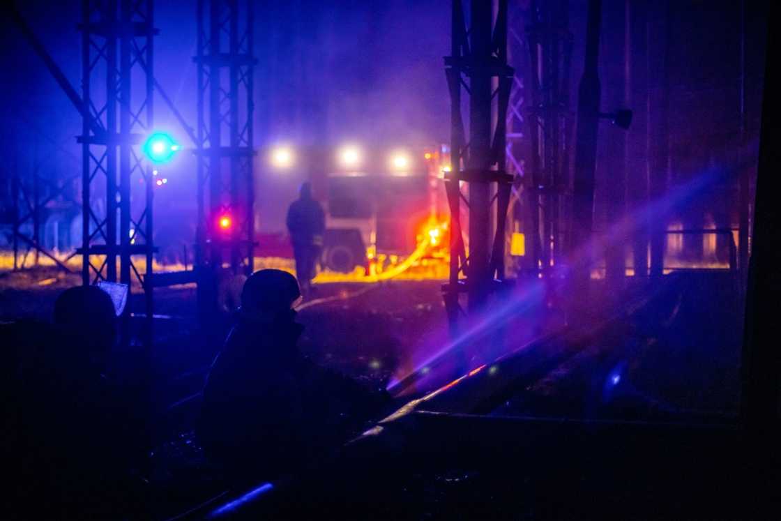 Ukrainian firefighters extinguish a fire at a power station in Kharkiv on September 11 following a missile strike Ukrainian firefighters extinguish a fire at a power station in Kharkiv on September 11 following a missile strike