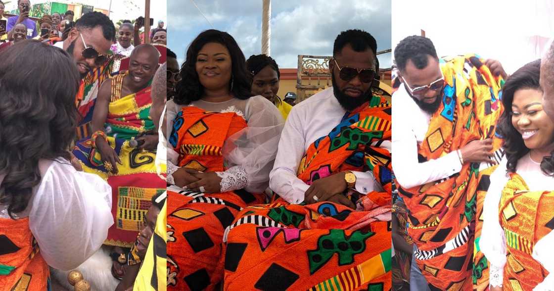 Obofour and wife Ciara enstooled as chiefs in Tepa (Videos, photos)