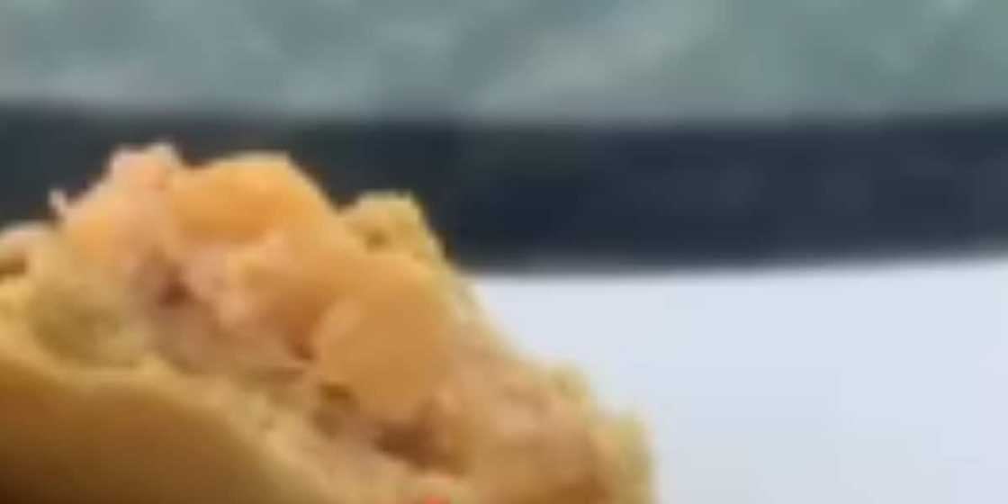 Instead of meat, the pie was filled with yam Instead of meat, the pie was filled with yam