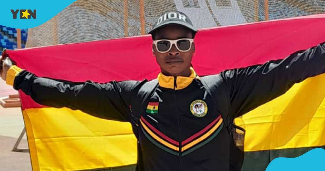 Ghanaian sportswoman Zinabu Issah wins gold at 2024 Grand Prix Marrakech in Morocco.