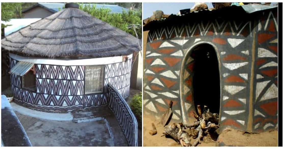 The mud houses in Sirigu village