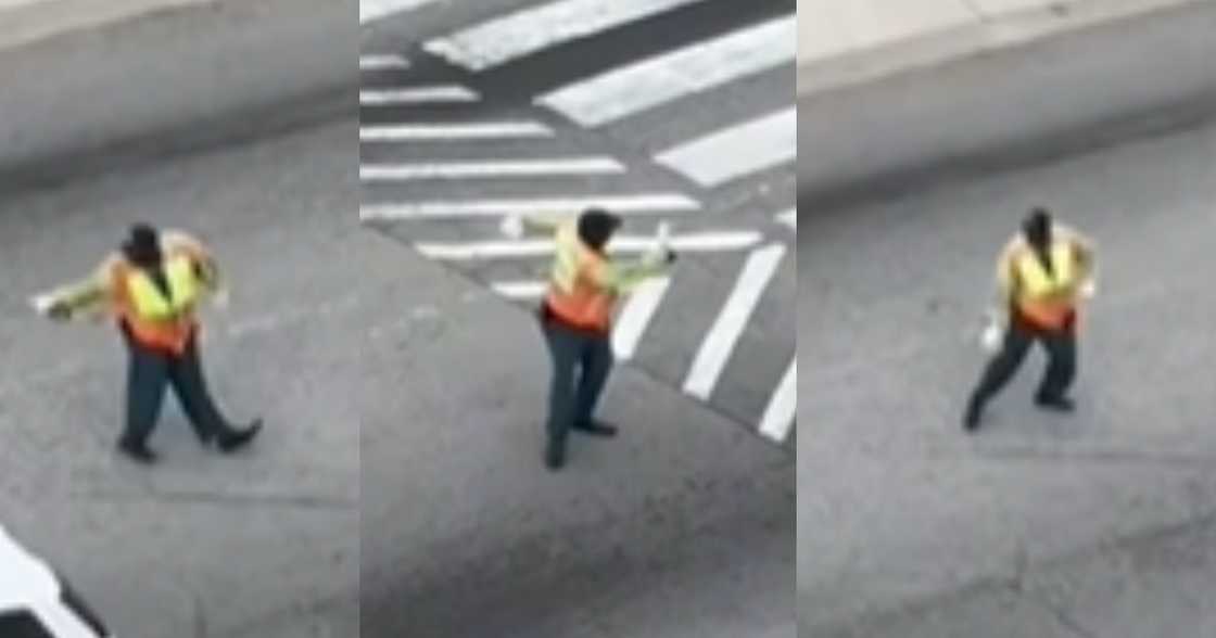 Police officer wows many as he enthusiastically conducts traffic Police officer wows many as he enthusiastically conducts traffic