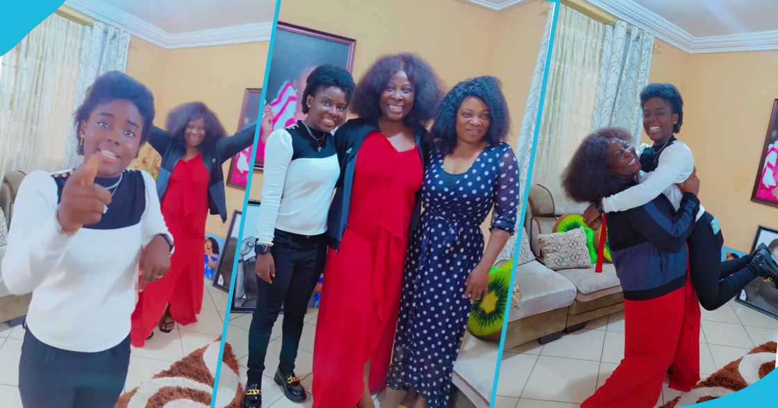 DJ Switch, her mother and Gloria Sarfo