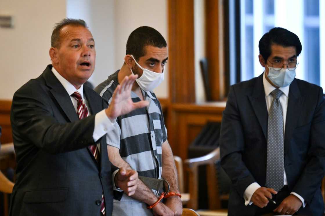 Hadi Matar, the man accused in the attempted murder of British author Salman Rushdie, appears in court for a procedural hearing at Chautauqua County Courthouse in Mayville, New York Hadi Matar, the man accused in the attempted murder of British author Salman Rushdie, appears in court for a procedural hearing at Chautauqua County Courthouse in Mayville, New York