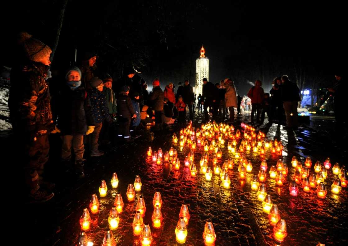 Holodomor in Ukrainian means 'death by starvation' Holodomor in Ukrainian means 'death by starvation'