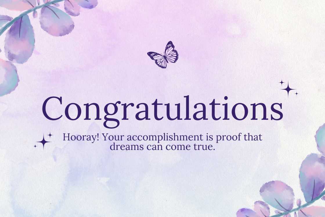 Congratulations card