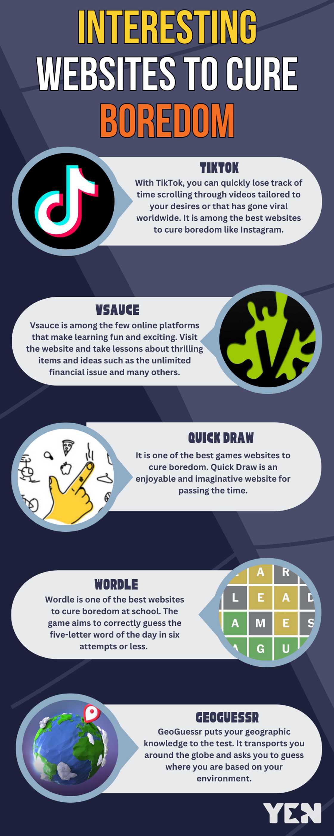 Interesting websites to cure boredom that work pretty well