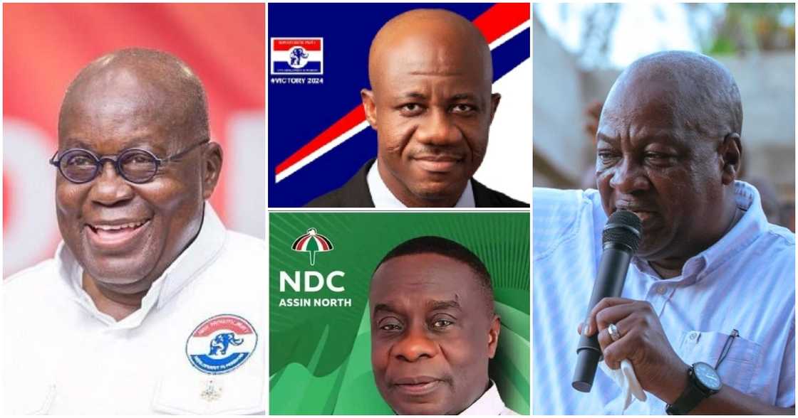 Nana Akufo-Addo and John Dramanai Mahama have been campaigning in the Assin North constituency.