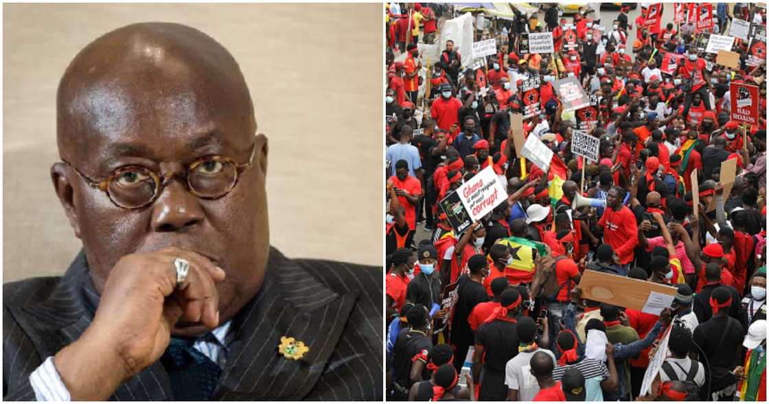 Kume Preko demonstrators want Nana Akufo-Addo out of office by next week Kume Preko demonstrators want Nana Akufo-Addo out of office by next week